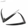 For TESLA MODEL 3 Car Styling Accessories Carbon Fiber Air Knife Exterior Trim 1pair Front Lip Light Eyebrow Decoration