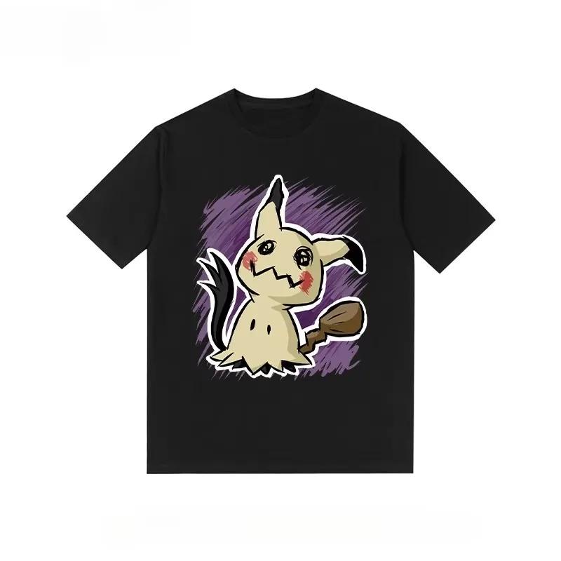 Pokémon Surrounding Mimikyu Cartoon 3D Print T-shirt Girl And Boy Summer New Loose Casual Harajuku Short-sleeved Top