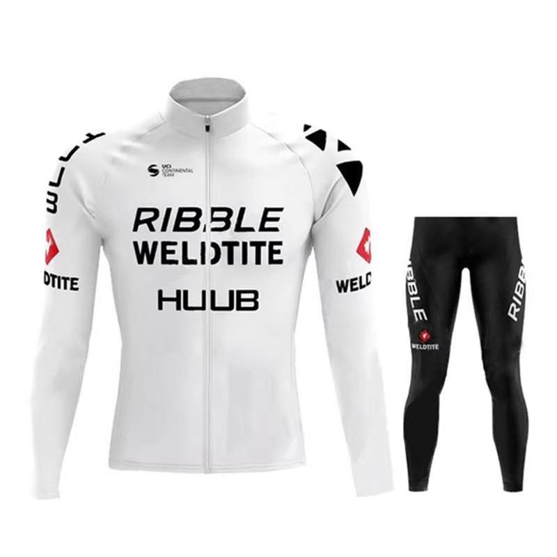 HUUB Long Sleeve Cycling Jersey Set Breathable Quick-Dry Performance Wear Men Women Road Bike Riding