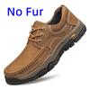 All-match Man Outdoor Hiking Shoes Warm Plush Fur Winter Casual Shoes New Men Trainers Travel Shoes Climbing Camping Footwear