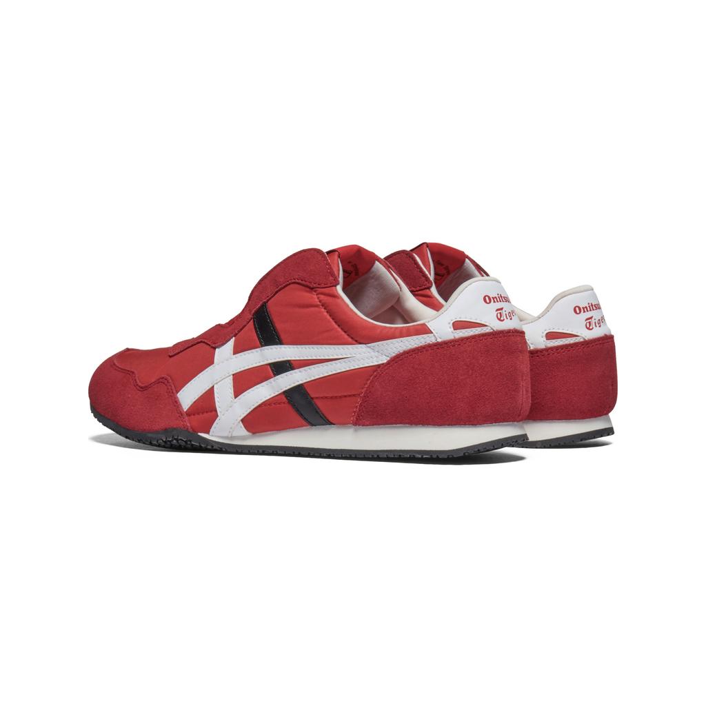 ONITSUKA TIGER Serrano Слипоны Тканевые Японский Ретро Спортивный Стиль Повседневная Обувь Унисекс Кроссовки Красный Белый 1183C615-600