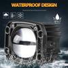 Для внедорожника Jeep Car Truck Off Road 4x4 12 В 24 В фара рабочего света 6000 К белая 3500 К желтая противотуманная фара с утопленным креплением 8D линза светодиодная рабочая фара