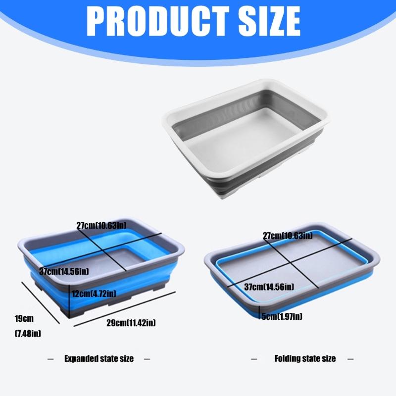 Outdoor Camp Basins Portable Foldable Foot Basin Convenient Foot Soaking Bath for Travel Camping Home Use Enduring