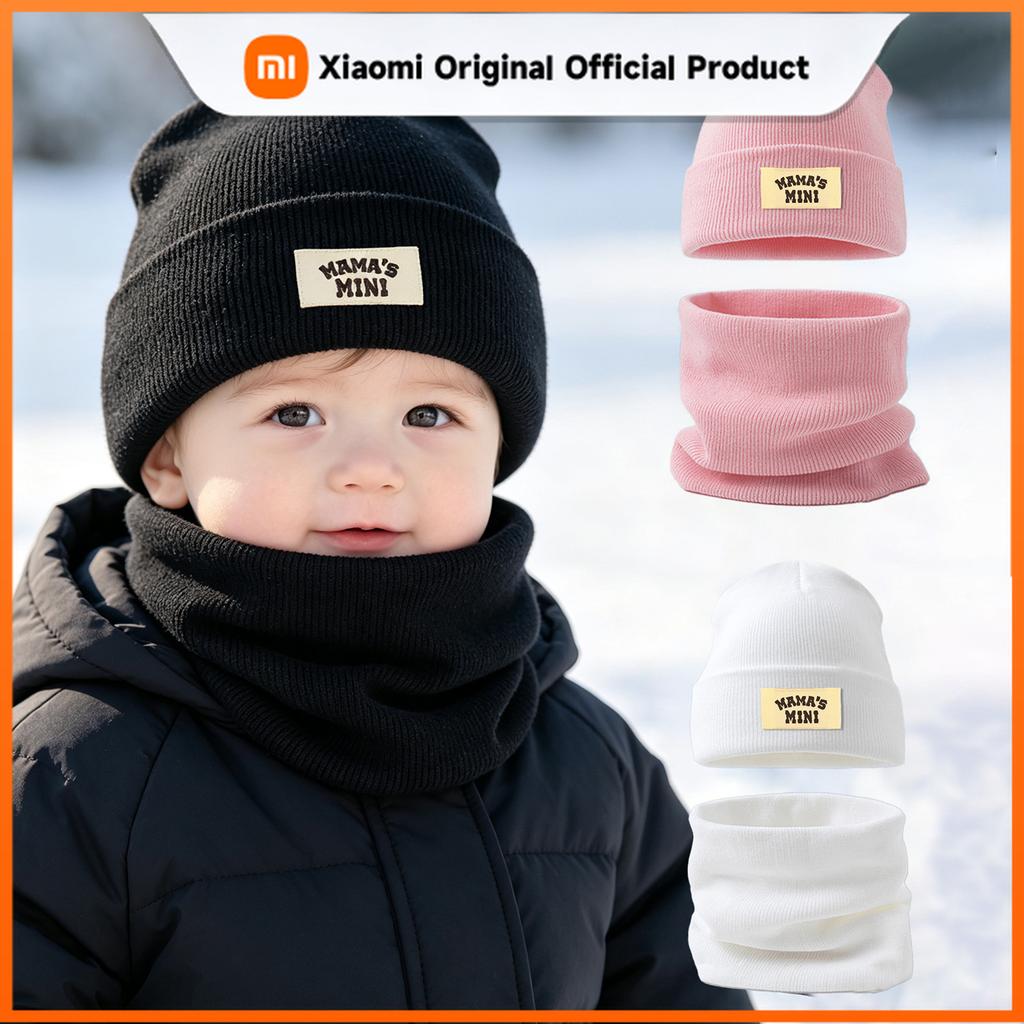 Xiaomi Шапка-бини с вышивкой тигра, ребристая вязка, для мужчин и женщин, эластичный отворот, повседневная шапка-чулок, однотонная, для ежедневного ношения