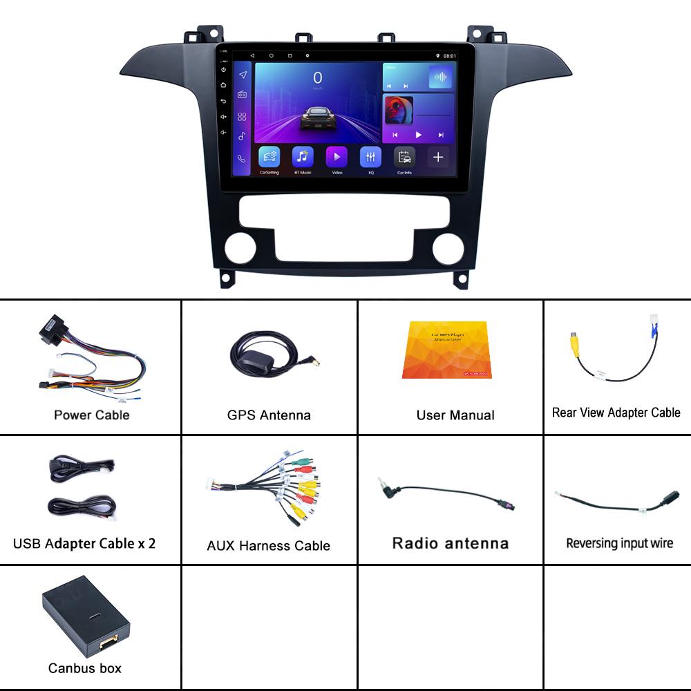 Reakosound Android Car Radio For Ford S Max S-MAX 2007 2008 AT Car Radio Multimedia Video Player Navigation GPS Stereo Auto Android 2 Din