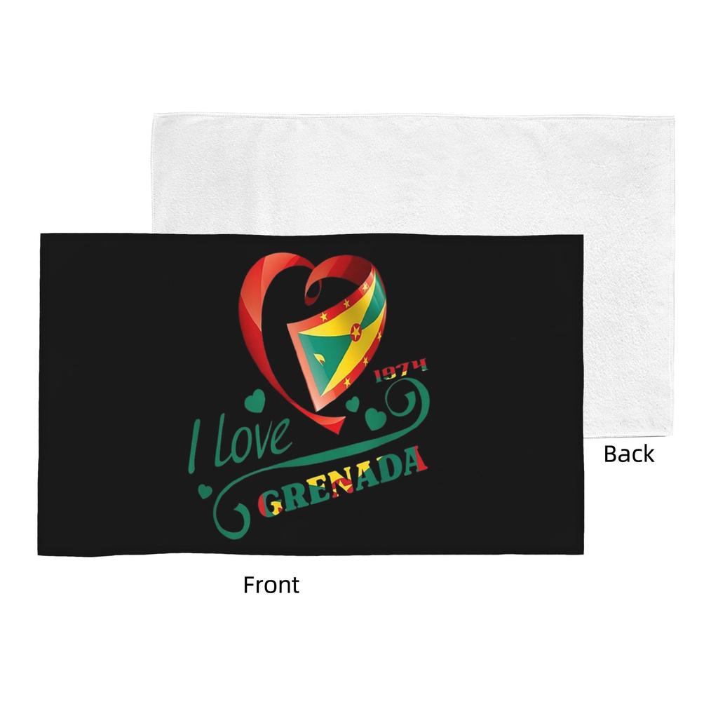 Grenada Independence Day Soft Face Towel Quick Dry Pool Bath Cotton Towels Absorbent Quick