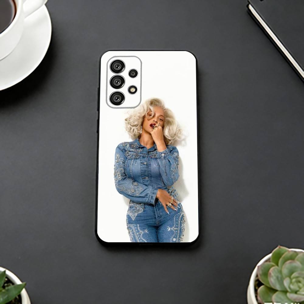 Бейонсе - Чехол для телефона Cowboy Carter Для Samsung S25, S24, S21, S22, S23, S30, Ultra, S20, Plus, Fe, Мягкий силиконовый Черный чехол