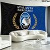 Atalanta Bergamo Wall Tapestry Aesthetic Wall Hanging Printed Fabric Blanket Decorative Tapestries for Bedroom Living Room Home Decor
