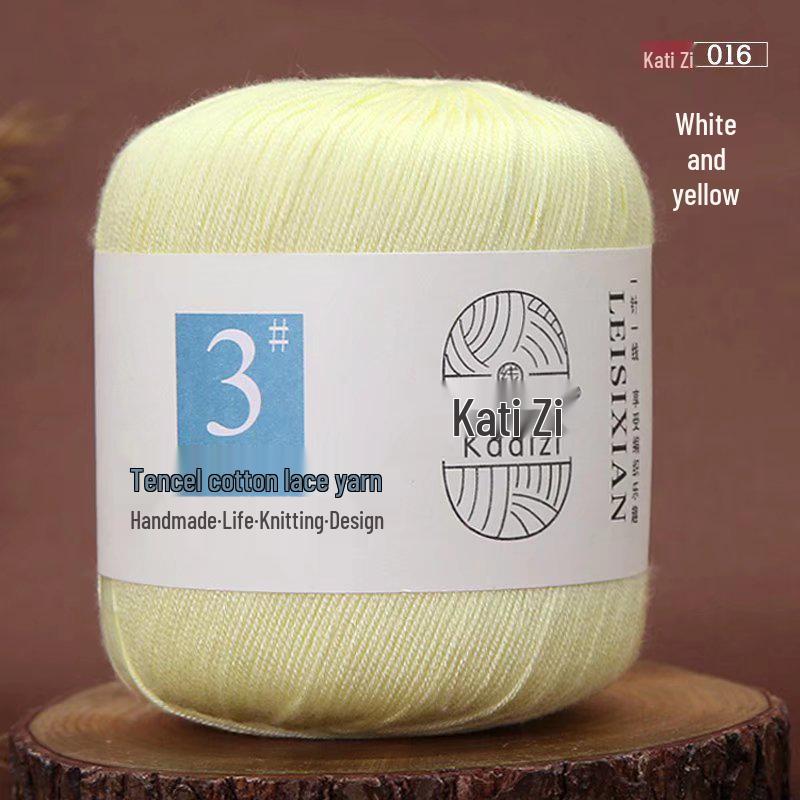 Мерсеризованная хлопковая кружевная пряжа №. 3: Вязание крючком своими руками для детей - Весенне-летний свитер и пальто - Бесплатная доставка