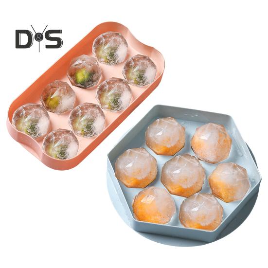 7 сеток/8 сеток, форма для кубиков льда, не содержит BPA, устойчива к разливу, PE, съемная крышка, машина для приготовления ледяных шаров, кухонная утварь