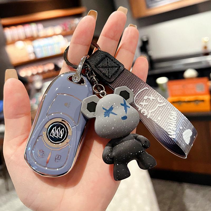 Премиальный чехол для ключей для автомобилей Buick Regal, Envision, GL8, LaCrosse, Enclave, GX и Weilan 7 - Женская сумка-ракушка с пряжкой