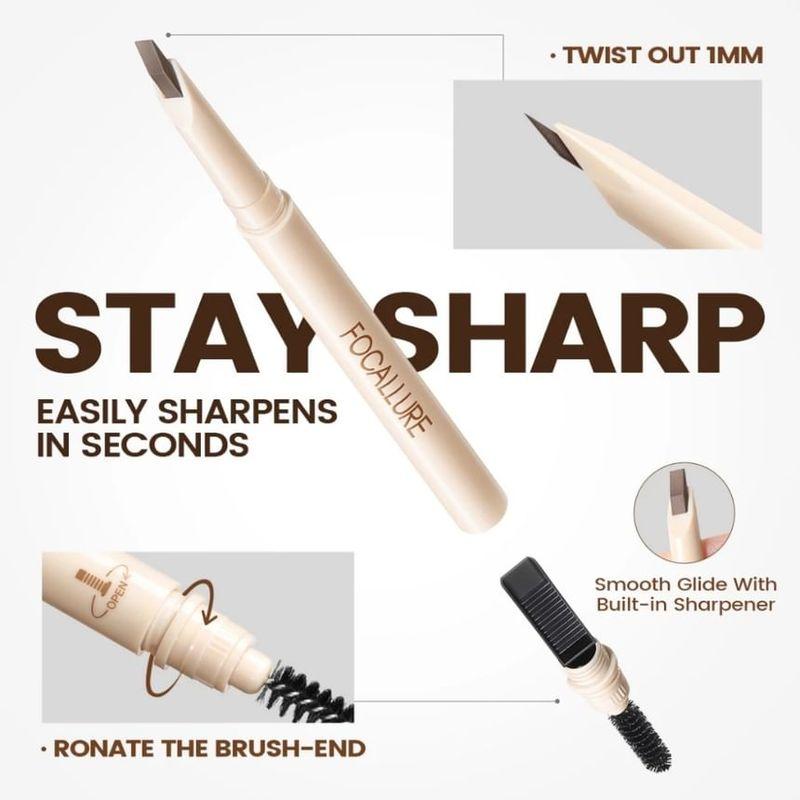 FOCALLURE - Карандаш для бровей против смазывания - 3 цвета