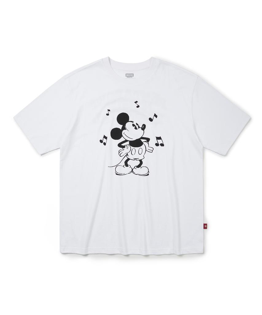DISCUS ATHLETIC 2025 Pentaport Mickey Mouse T-Shirt White