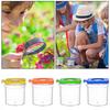 Set Small Animal Viewer Catcher with Tweezers Flip Lid Magnifying Animal Box Portable Clear Critter Cage Jar Kids Nature Exploration Animal