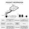 WEST BIKING Enlarged Bike Rearview Mirror Adjustable Wide Range Back Sight Reflector Scooter E-Bike Bicycle Handlebar Mirror