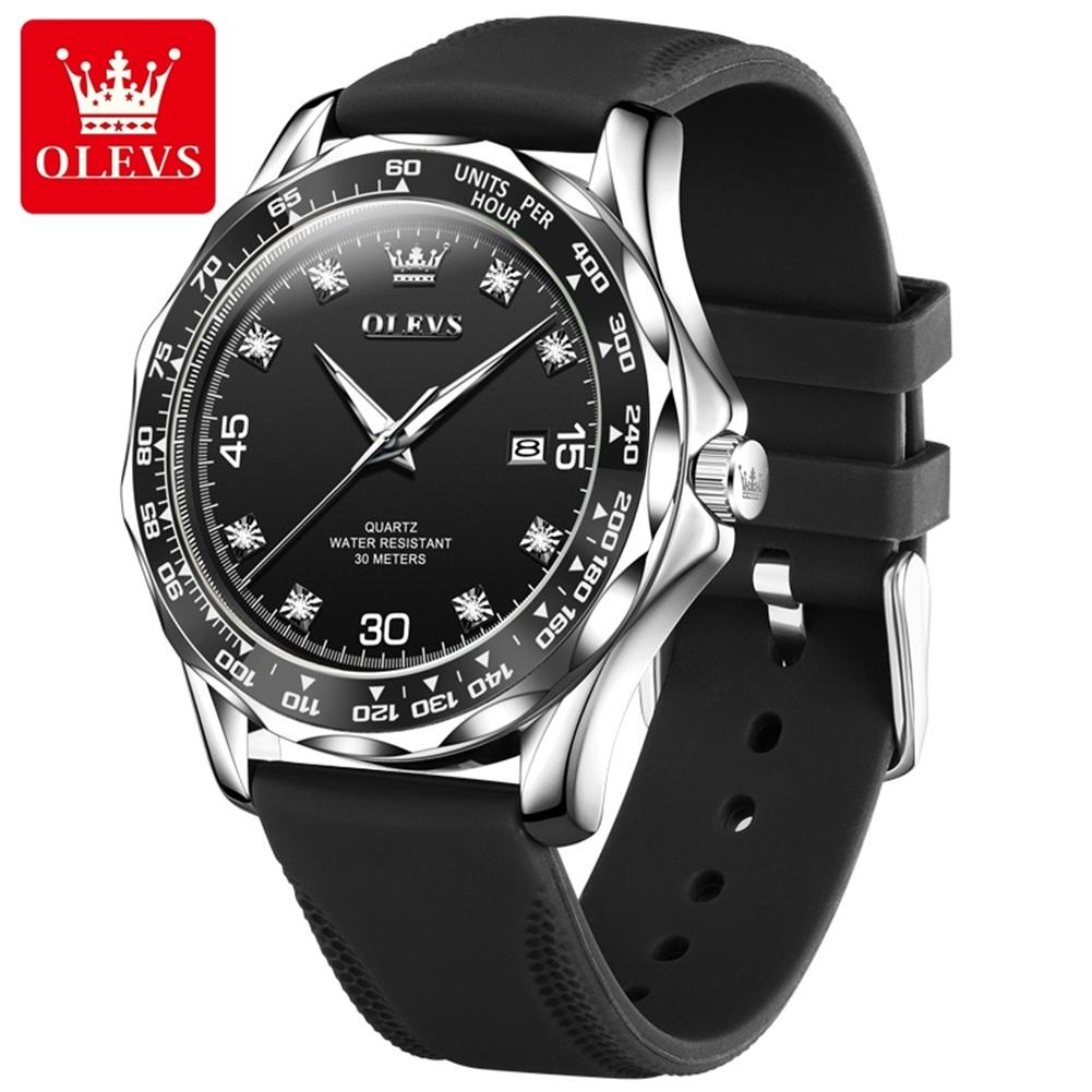 Новые лучшие мужские часы Green Water Ghost Кварцевые часы The Night Light Кожаный ремень