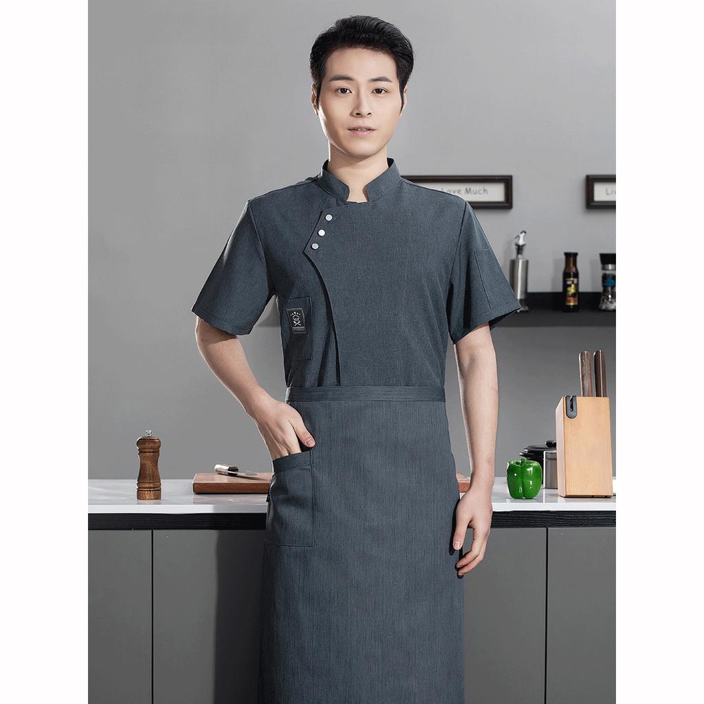 Catering Cooking White Shirt Restaurant Kitchen Chef T Shirt Baker Work Uniform Waiter Hotel Clothes Cook Jacket Cafe Overalls