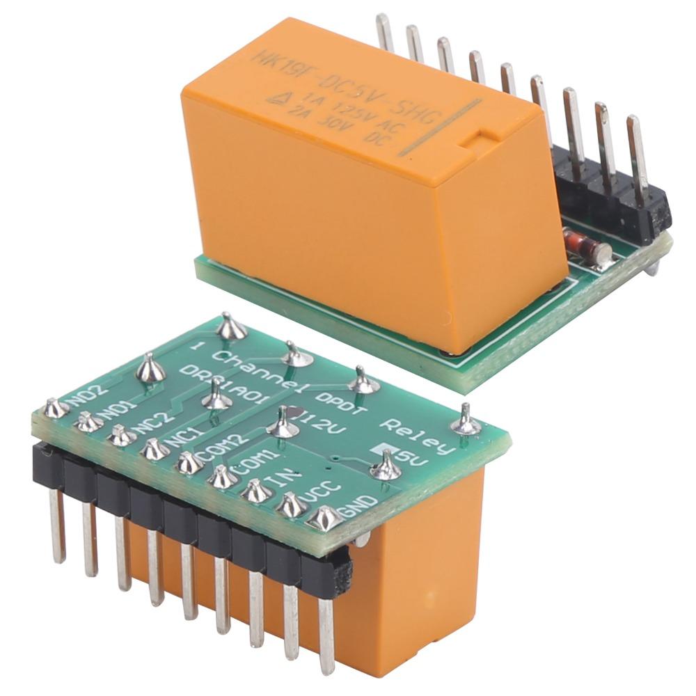 DR21A01 Двухполюсный двухстабильный релейный модуль DPDT DC 5В/12В DR21A01 Релейный модуль Ультрамалый DPDT релейный модуль Управление схемой