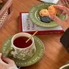 Керамические кружки Ретро американские расписанные вручную кофейные чашки Зеленая орхидея чашка и блюдце кухонные тарелки кружка для послеобеденного чая