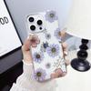 Прозрачный чехол с цветами против падения для iPhone 17 Pro