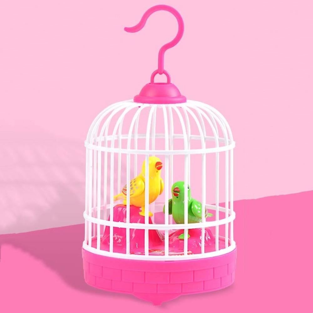 Parrot Cage Talking Electric Bird Realistic Voice Simulation Bird Cage  Entertainment