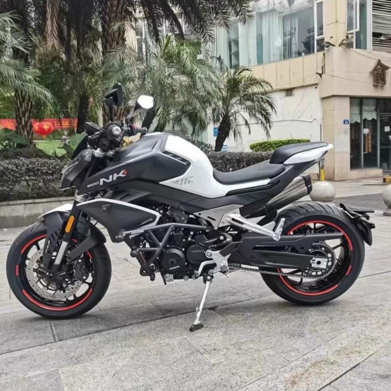 For CFMOTO 800NK NK800 carbon steel competitive bar aluminum alloy anti fall head spring bumper modification