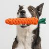 Игрушка-канат для собак из моркови, интерактивная хлопковая жевательная игрушка для собак для агрессивных жевателей, игрушка для чистки зубов щенков для маленьких и средних собак