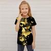 Kids Girls' T Shirt Short Sleeve 3D Print Butterfly Animal Children Tops Streetwear Daily Indoor Outdoor Regular Fit 3-12 Years