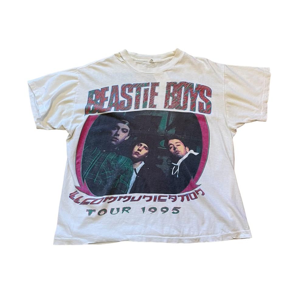 1995-х BEASTIE BOYS "Ill COMMUNICATION tour" Репринт Футболка Унисекс Футболка