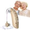 Shuonki Hearing Amplifier for 4 Volume Sound Quality Switching Noise Voice Amplifier Seniors, Rechargeable, Ear-Hook Type, Levels, Function,