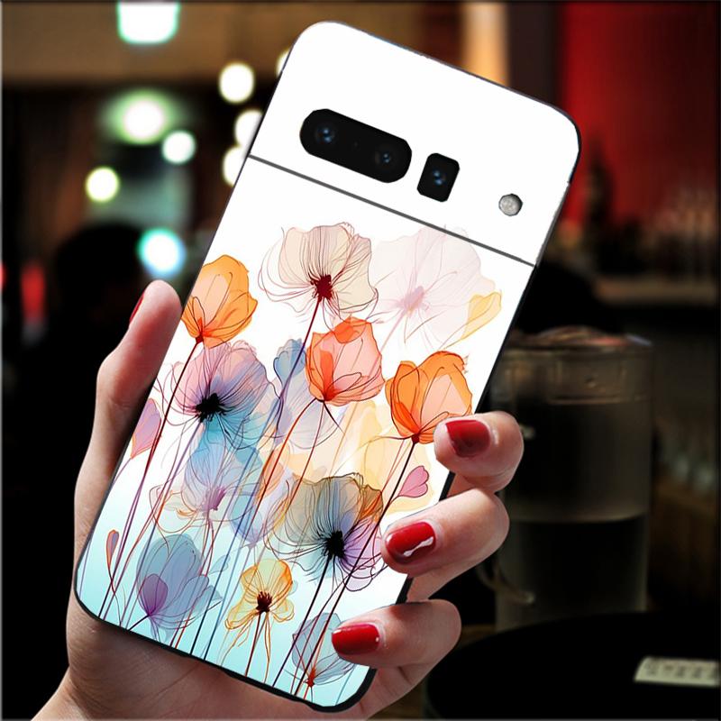 Чехол для телефона с цветочным рисунком для Google Pixel 10 Pro 9 Pro XL 9A 8 7 6 Pro Pixel 8A 7A 6A Pixel 8 7 6 5