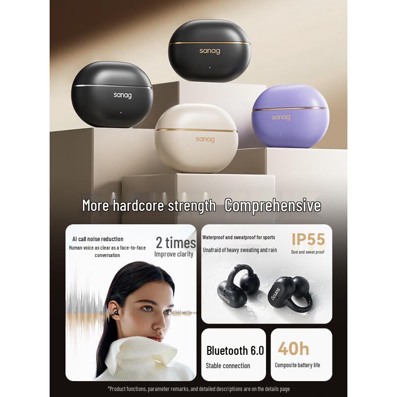 Bluetooth-наушники SANAG Z50 Ultra с зажимом для уха