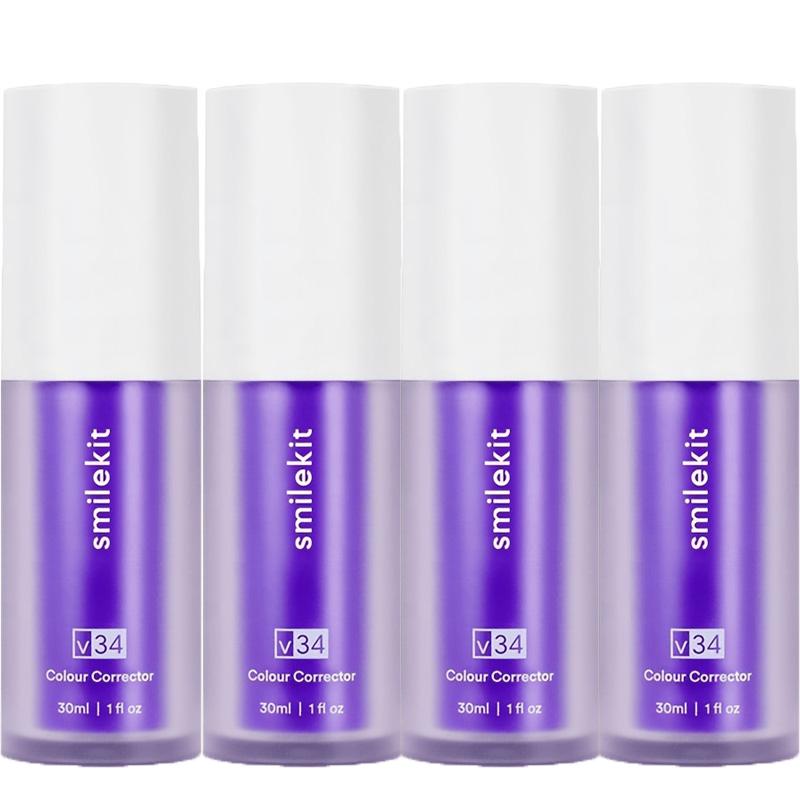 Зубная паста V34, корректор фиолетового цвета, зубная паста для зубов, белая, 30 мл, осветляющая зубная паста для ухода за зубами, чтобы уменьшить пожелтение