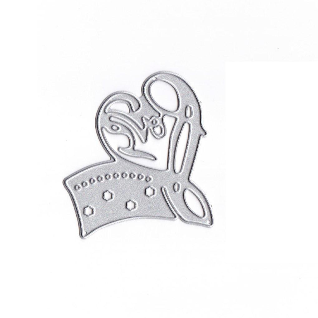 Сердцевидная клетка для птиц Вырубные штампы Тиснение Трафарет Форма DIY Скрапбукинг Фотоальбом Поделки