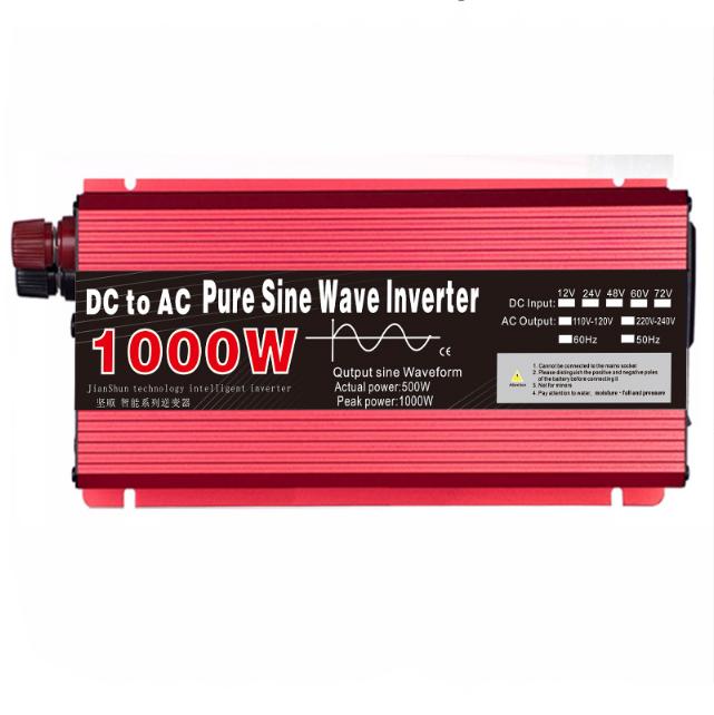 Чистый синусоидальный инвертор 12 В/24 В до 220 В Номинальная мощность от 1000 Вт до 3000 Вт Мощность Инвертор для установки на транспортное средство