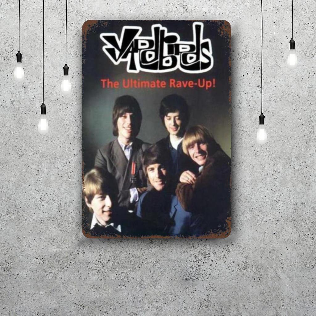 Металлические знаки группы The Yardbirds настенный декор Винтажные жестяные знаки Капитан Металлический плакат Декор для бара паба клуба Настенное украшение