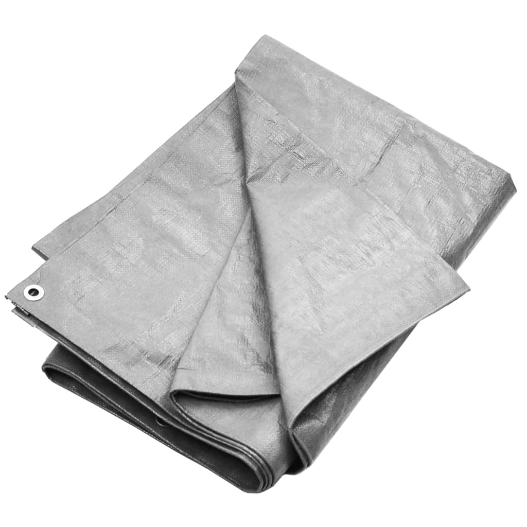Vidaxl Plandeka, 180 G/M², 3X6 M, Szara, Hdpe