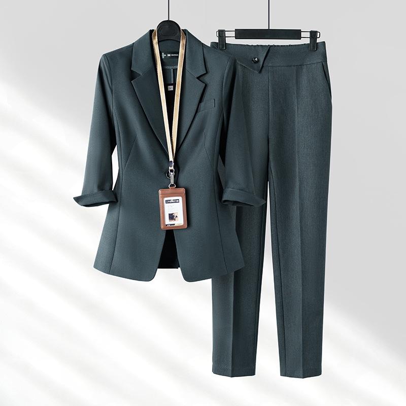 Women's Professional Blazer Suit Set - Spring/Autumn Workwear