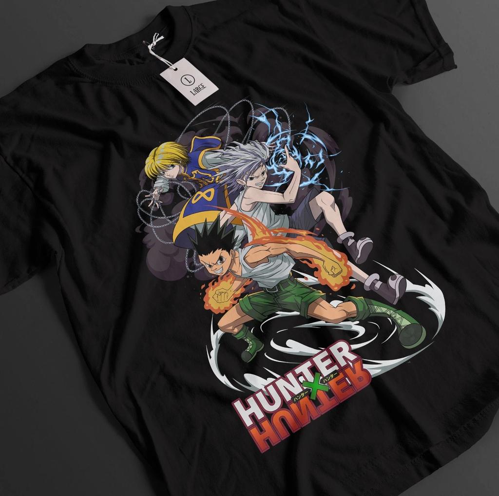 Футболка Hunter x Hunter Футболка Гона Курапика Киллуа HxH Лео Аниме Унисекс