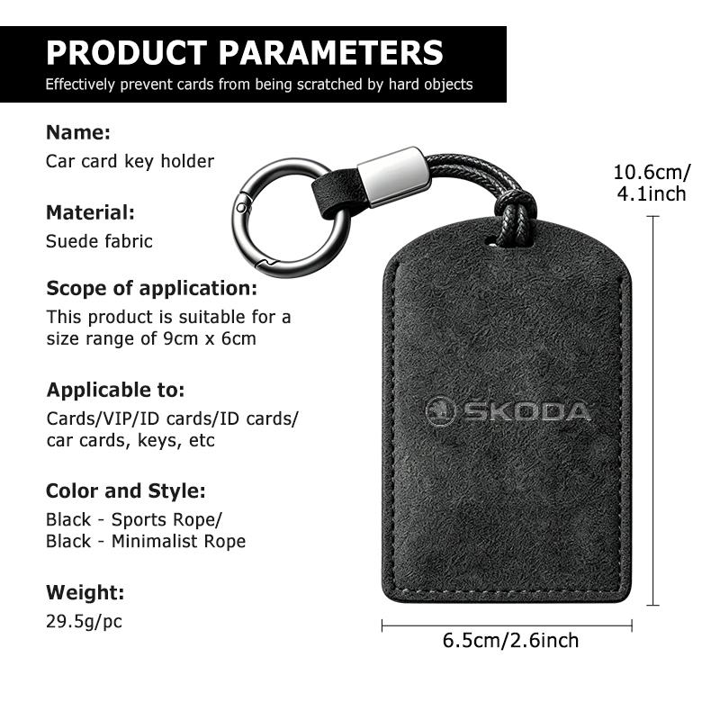 For Skoda Car NFC Card Remote Key Cover Case Protector Holder Shell VRS Superb Yeti Octavia Enyaq Rapid Karoq Derivati JC6
