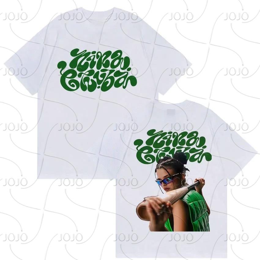 Тур Нины Чубы по альбому 2025 Принтованная футболка Мужская Женская Хип-хоп одежда Футболки с коротким рукавом Ретро мода Футболка оверсайз