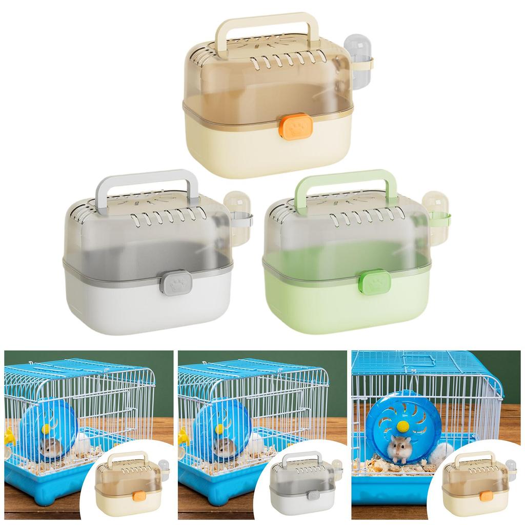 Hamster Cage Carry Case Convenient Enclosure Ventilation Versatile Small Animal Cage for Sugar Glider Hedgehog Small Animals