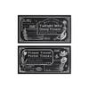 6pcs Botanical Wood Stamps Set, Floral Imprint Journal Seals, English Letter DIY Crafts