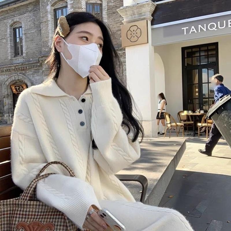 Супер красивое шерстяное платье, женский осенне-зимний свободный свитер, новинка 2023 года, длинный вязаный пуловер с длинными рукавами, женское платье