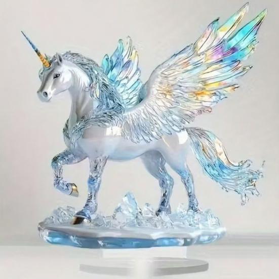 Horse Shaped Acrylic Sign 2D Flat Horse Tabletop Centerpiece for Corner Living Room Fireplace Shelf Office Home Decor