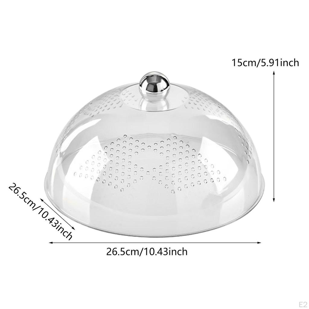 Крышка для десерта с маслом, крышка для еды, верхняя ручка, многоразовая купольная тарелка для торта, для тарелок на открытом воздухе