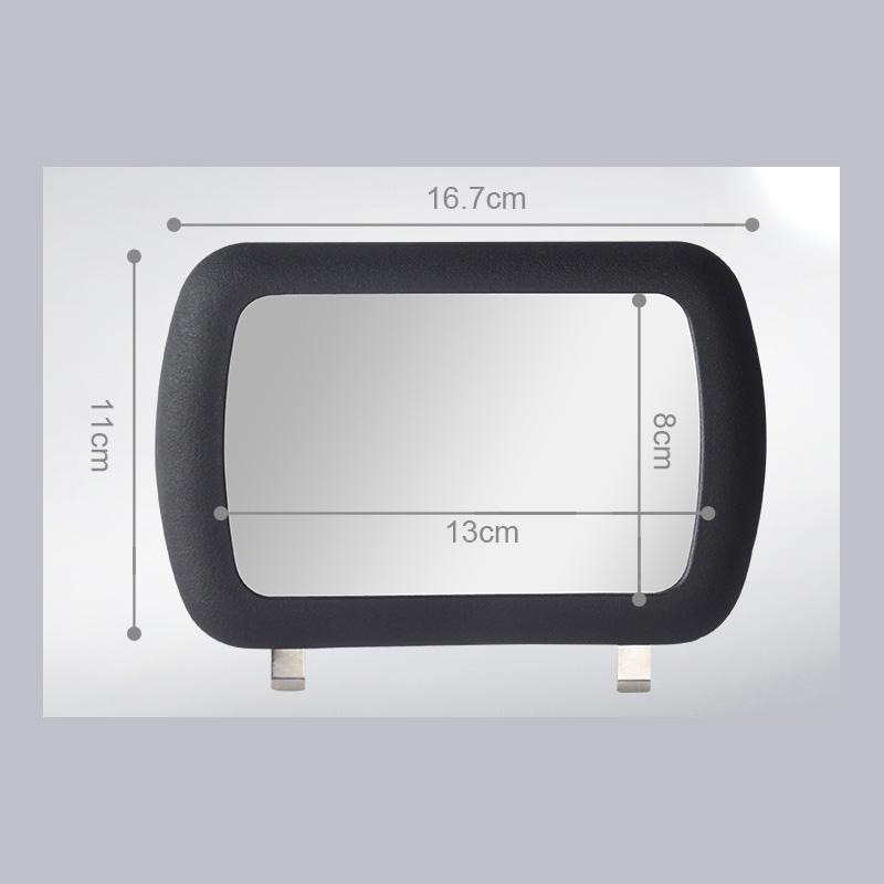 New Car Sun Visor Cosmetic Mirror Car Ladies Makeup Mirror Vanity Mirror Universal Automobile Make Up Mirror Auto Interior Parts