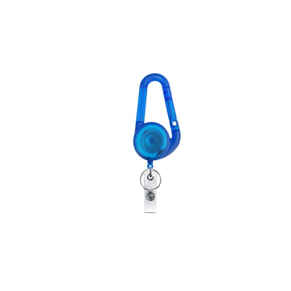 Card Holder Outdoor Telescopic Carabiner Keychain Badge Holder Badge Reel Clip Easy Pull Buckle