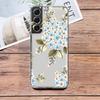 Прозрачный чехол с синим цветком и стрекозой для Samsung Galaxy S23 S22 S21 S20 Fe Ultra S10 S9 S8 Plus 10e S10lite Note 10plus 20ultra