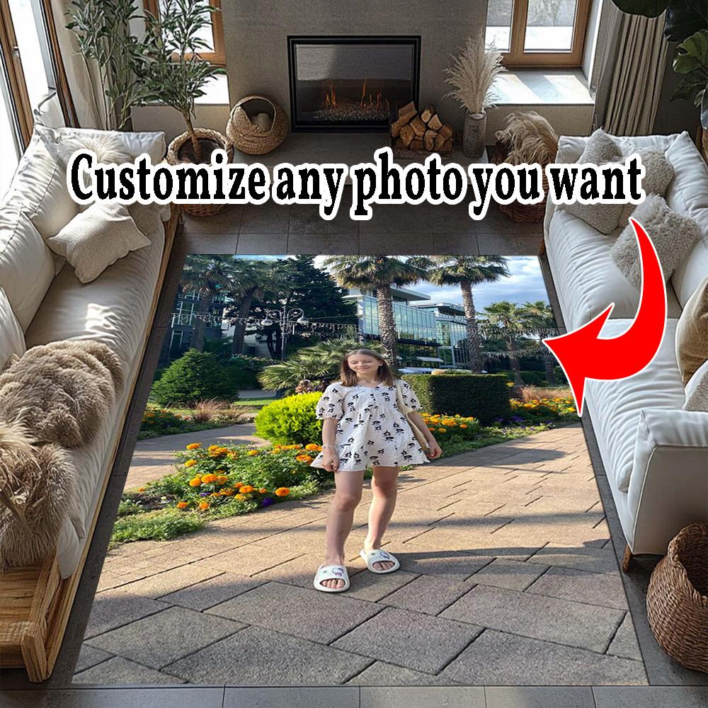 Customize Photos Customizable photos Floor Mat Perfect for Living Rooms Foyer Playrooms Kitchen Antislip Carpet Anime Office Decor